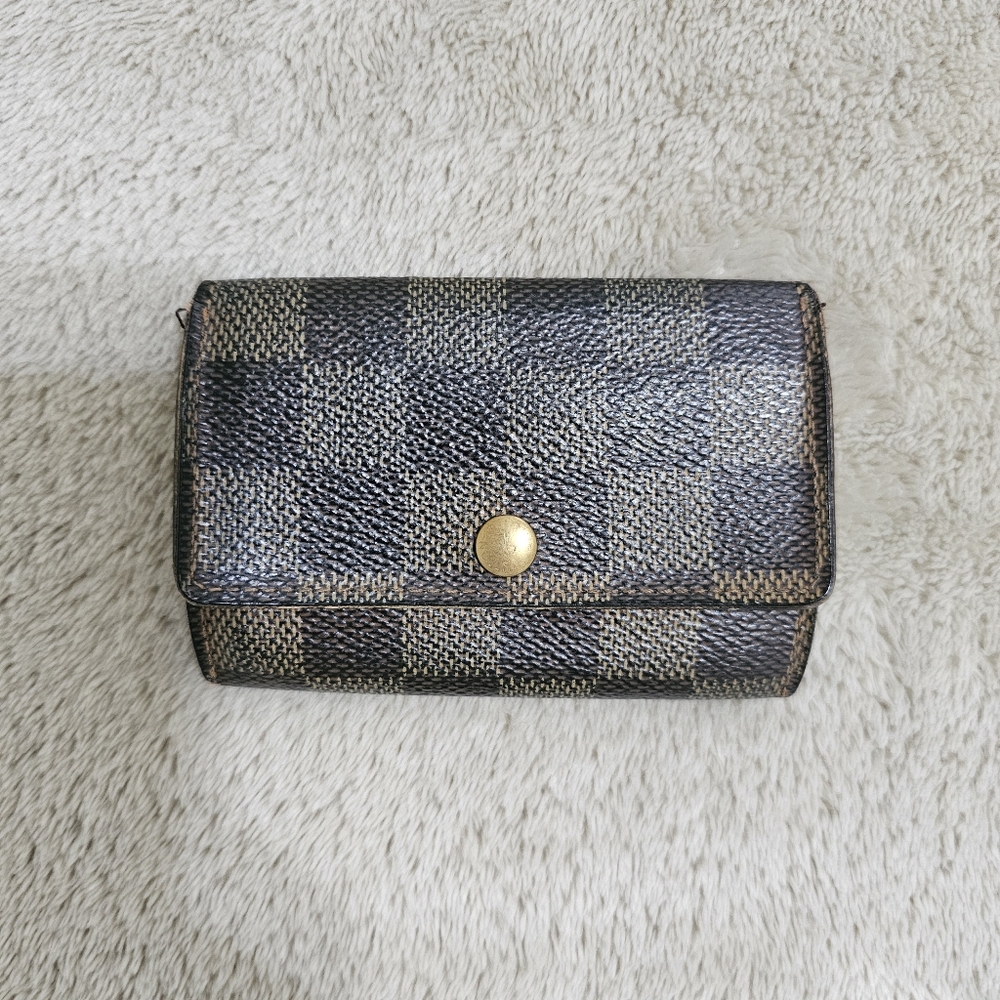 LOUIS VUITTON Damier Ebene 6 Key Holder Wallet